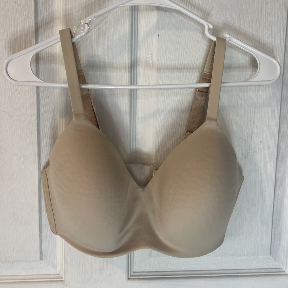 Wacoal Bra 852189 How Perfect wire Free‎ t-shirt Tan Size 36DD